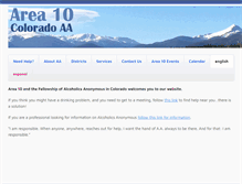 Tablet Screenshot of coloradoaa.org